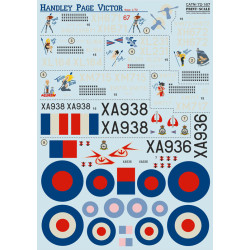 Print Scale 72-187 - 1/72 Decal for Handley Page Victor (Aircraft wet decal)