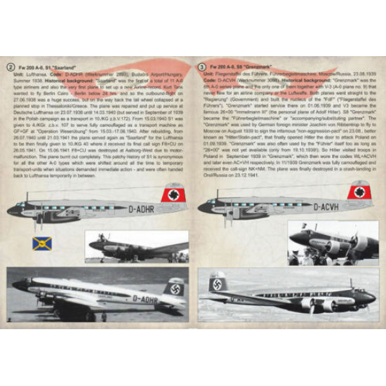 Print Scale 72-238 - 1/72 Focke-wulf Fw 200 Condor Part 1 Aircraft wet decal