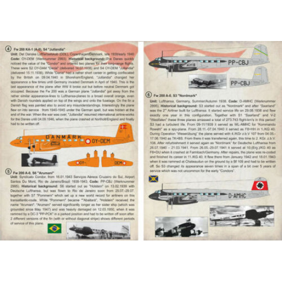 Print Scale 72-238 - 1/72 Focke-wulf Fw 200 Condor Part 1 Aircraft wet decal