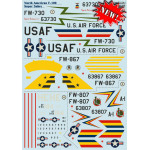 Print Scale 72-241 - 1/72 Airplane F-100 Super Sabre Aircraft wet decal