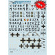Print Scale 72-246 - 1/72 BF 110 Reconnaissance Accessories Aircraft wet decal