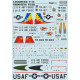 Print Scale 72-263 - 1/72 Lockheed T-33 Shooting Star Part 1 wet decal