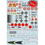 Print Scale 72-270 - 1/72 Lockheed T-33a Shooting Star, Part 3, wet decal
