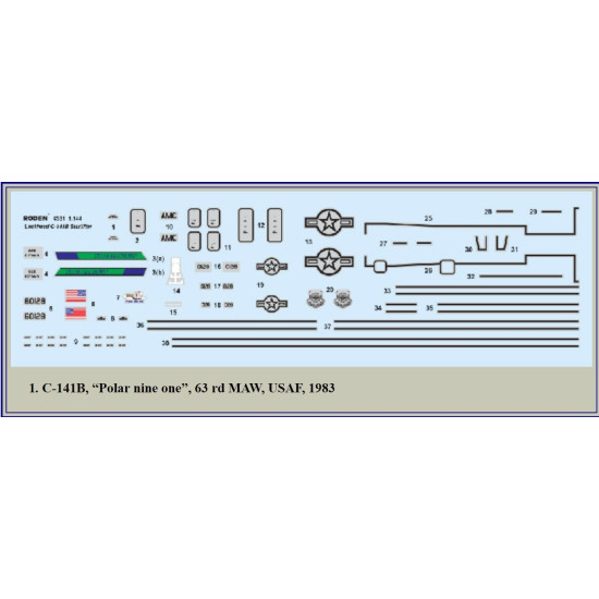 Lockheed C-141B Starlifter 1/144 Roden 331