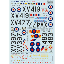 Print Scale 72-280 - 1/72 F-4 Phantom II Fgr.mk 2 Part-1 (Aircraft wet decal)