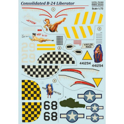 Print Scale 72-324 - 1/72 B-24 Liberator Part 2 In the complete set 1,5 sheets