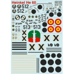 Print Scale 72-331 - 1/72 Heinkel He 60 part 2 Aircraft wet decal model in scale