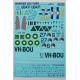 Print Scale 72-334 - 1/72 Hawker Sea Fury Part 2 Aircraft wet decal model scale