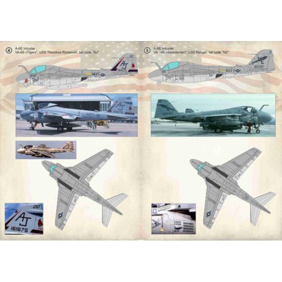 Print Scale 72-337 - 1/72 Grumman A-6 Intruder, Aircraft wet decal model scale