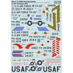 Print Scale 72-352 - 1/72 NEW Silver F-105D in Viet Nam War, Aircraft wet decal