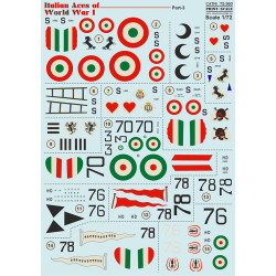 Print Scale 72-360 - 1/72 NEW Italian Aces of WWI Part 3 SPAD, wet decal