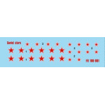 Foxbot 100-001 -1/100 Soviet Red Stars - Scale Model Kit High Quality Decal