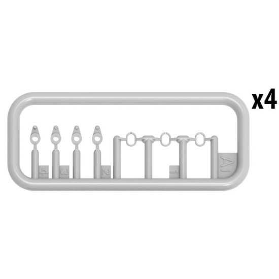 Miniart 37045 - 1/35 KMT-7 gauge mine trawl of medium type Scale Model