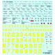 Foxbot 48-013 - 1/48 Decals for C-47 / DC-3 Stencils Scale Accessories