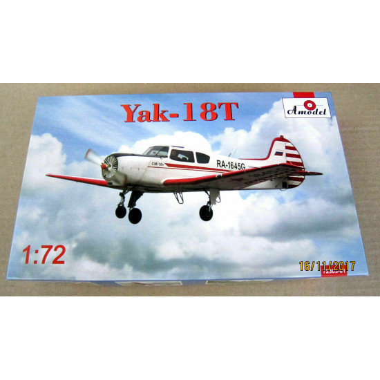 Amodel 72303 - 1/72 Yakovlev Yak-18T Russian Aircraft (PE parts) scale model