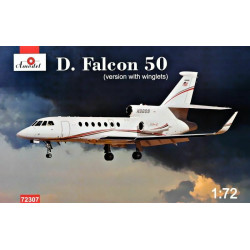 Amodel 72307 - 1/72 Dassault Falcon 50 (Version With Winglets), scale model kit