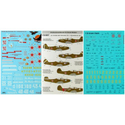 Foxbot 48-021 - 1/48 Red Snake Soviet P-39 Airacobras and Stencils Part 1