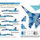 Us Stock Foxbot 48-025 - 1/48 Decals Numbers For Sukhoi Su-27s, Ukrainian Air Forces