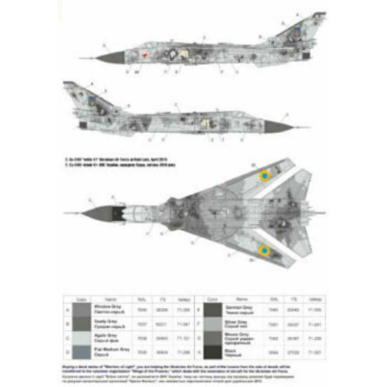 Foxbot 48-030 - 1/48 Decals for Stenchils for P-38 Lightning Scale Accessories