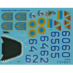 Foxbot 48-042 - 1/48 Decals for Ukrainian Rooks SU-25UB Accessories for Military
