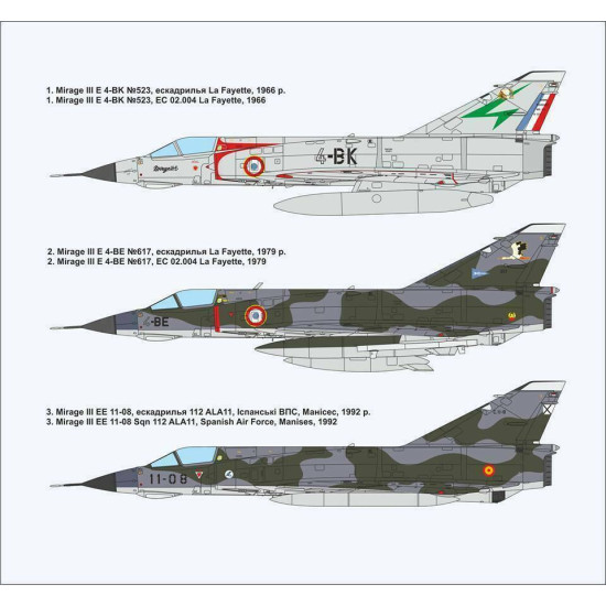 Mirage III E fighter-bomber 1/72 ModelSvit 72045