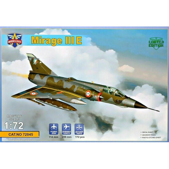 Mirage III E fighter-bomber 1/72 ModelSvit 72045