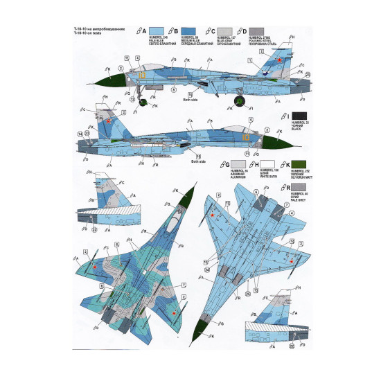 T-10-10/11 Advanced Frontline Fighter (AFF) prototype 1/72 ModelSvit 72049