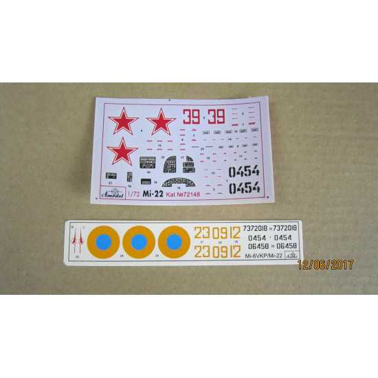 Amodel 72338 - 1/72 Building Kit Mi-6VPK Soviet Helicopter, plastic model kit