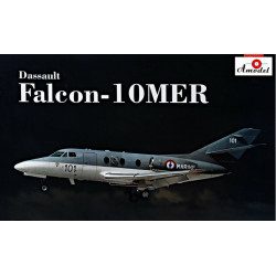 Amodel 72340 - 1/72 Dassault Falcon 10 MER Airplane, scale plastic model kit