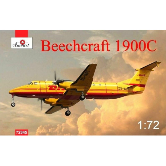 Amodel 72345 - 1/72 Beechcraft 1900C DHL, scale plastic model kit