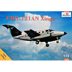 Amodel 72364 - 1/72 Embraer EMB-121 AN Xingu France, scale plastic model kit