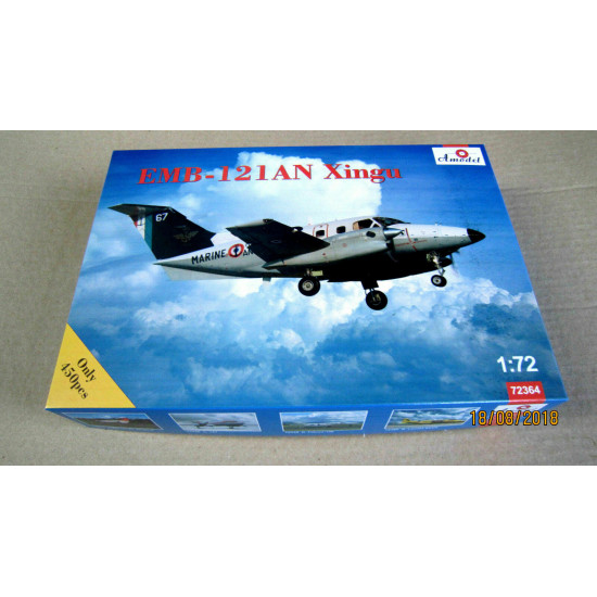 1/72 Amodel  Embraer EMB-121A1 Xingu II Plastic Model Kit 72371 