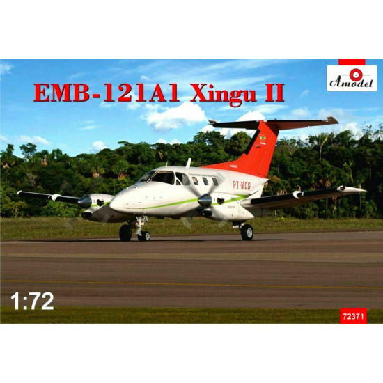 Amodel 72371 - 1/72 Embraer EMB-121A1 Xingu II, scale plastic model kit