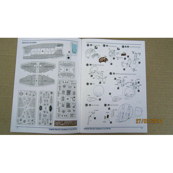 E.E. Canberra T.Mk 11 1/72 AMP 72-004