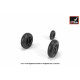 F-117A wheels w/ weighted tires 1/72 Armory AW72325