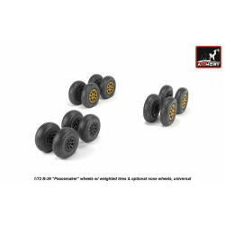 B-36 Peacemaker wheels w/ weighted tires & optional nose wheels 172 Armory AW72327