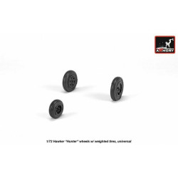 Hawker Hunter weighted wheels 1/72 Armory AW72408