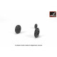 Hawker Hunter weighted wheels 1/72 Armory AW72408