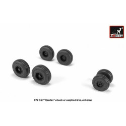 C-27 Spartan wheels w/ weighted tires 1/72 Armory AW72505