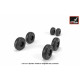 C-27 Spartan wheels w/ weighted tires 1/72 Armory AW72505