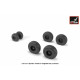 C-27 Spartan wheels w/ weighted tires 1/72 Armory AW72505