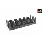Tupolev Tu-22M2/m3 wheels 1/144 Armory AW14007