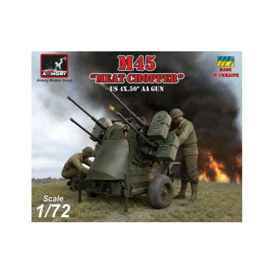 M45 Quadmount,US WWII 4x12.7mm M2HB Turret M20 Pre-Order 1/72 Armory AR72239