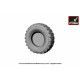 Ural-375/4320 weighted wheels w/ late hubs 1/72 Armory AC7321b