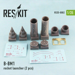 Rocket Launcher B-8M1 (2 pcs) MT-LB, UAZ, BTR-70, URAL 1/35 Reskit RS35-0002