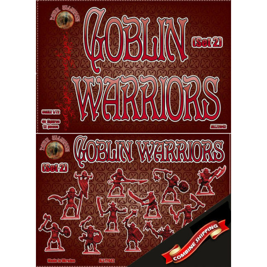 Alliance 72042 - 1/72 Goblin Warriors (Set 2), (Fantasy Series) scale model kit