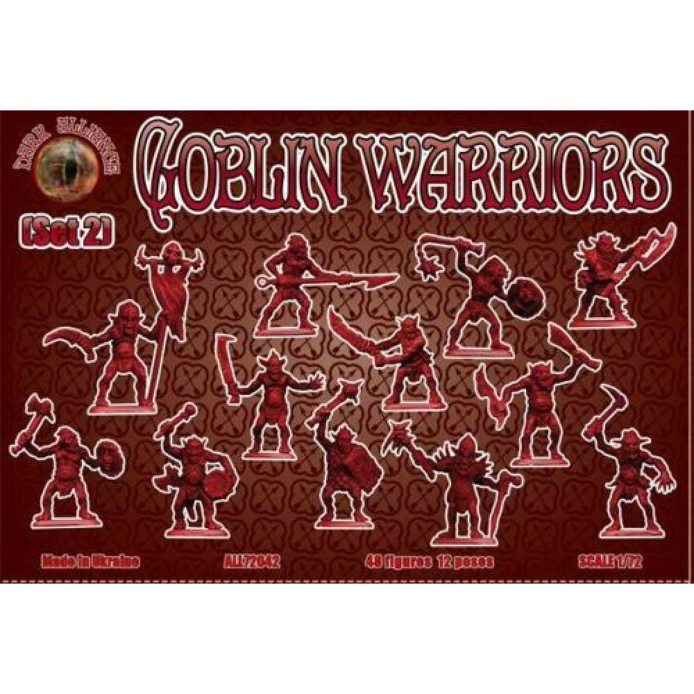 thumbnail image 2 of Alliance 72042 Goblin Warriors Set #2 – 1/72 Scale Plastic Model Figures (48 Pcs) For Dioramas 2 of 6