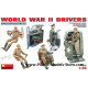 WORLD WAR II DRIVERS 6 FIGURES WWII PLASTIC MODEL KIT SCALE 1/35 MINIART 35042