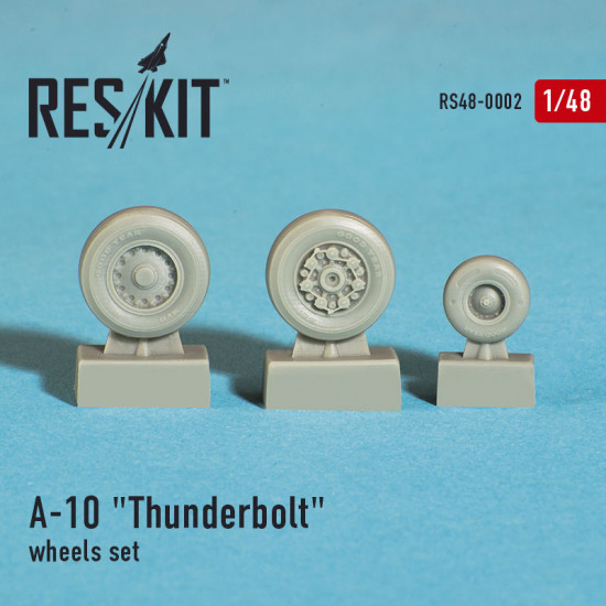 Resin wheels set A-10 Thunderbolt Fairchild Republic 1/48 Reskit RS48-0002