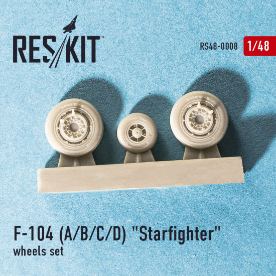 Resin wheels set for F-104 A/B/C/D Starfighter 1/48 Reskit RS48-0008
